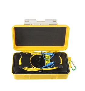 Equipo de Prueba de Fibra Óptica SC APC, Cable de Lanzamiento de Fibra de 100m -1000m, SM Monomodo, Caja de Lanzamiento de Fibra Óptica Amarilla - Product Image 1