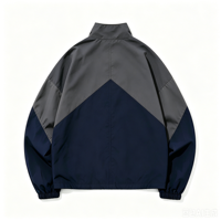 Veste coupe-vent rétro personnalisée pour homme, color-block, légère, respirante, grandes tailles, poignets élastiques, streetwear décontracté printemps, ODMOEM