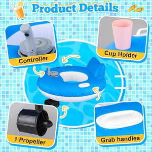 Bouée gonflable personnalisée pour piscine et rivière, robuste, motorisée, avec dossier, pour adultes, idéale pour les fêtes estivales aquatiques - Product Image 6