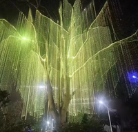 Cable Óptico de Plástico PMMA con Puntos Brillantes de 0.75mm, 2700m/rollo, para Árboles, Escenarios, Paisajes, Iluminación Decorativa Atmosférica