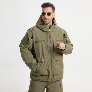 Conjunto de Chaqueta y Pantalones Acolchados de Invierno con Capucha para Hombre SF47 713, Ropa de Exterior de Nailon - Product Image 2
