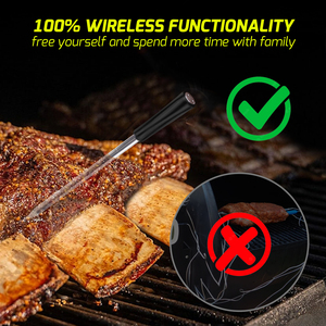 Termómetro Inalámbrico para Cocina con Monitoreo Remoto de 16 pies, Termómetro Digital para Carne para Asar a la Parrilla y Asador Giratorio - Product Image 6