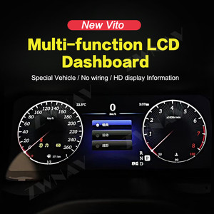 Mercedes-Benz Vito Cockpit <span class=keywords><strong>Dashboard</strong></span> Player Nuevo LCD <span class=keywords><strong>Digital</strong></span> Cluster Panel de instrumentos Velocímetro multifuncional Aceite para <span class=keywords><strong>Auto</strong></span> - Product Image 3