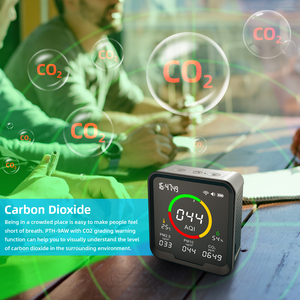 Monitor Kualitas Udara Wifi Terbaru Detektor Karbon Dioksida PM2.5 PM10 AQI Meter Sensor Kualitas Udara - Product Image 5