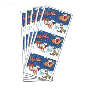 Colección a granel Forever 2012 Servicio Navideño 5 Rollos <span class=keywords><strong>de</strong></span> <span class=keywords><strong>Vinilo</strong></span> Dorado a Granel <span class=keywords><strong>de</strong></span> EE. UU. Mejores Pegatinas Personalizadas <span class=keywords><strong>de</strong></span> Sellos Postales Vintage - Product Image 1
