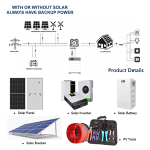 ระบบโซลาร์เซลล์แบบไฮบริดแรงดันต่ำ 3KW 5KW 10KW 12KW 10kwh 16kwh พร้อมแบตเตอรี่ลิเธียมแบบเชื่อมต่อกับระบบไฟฟ้า S6-EH1P(3-10)K-L-PLUS แผงโซลาร์เซลล์ Fro - Product Image 2