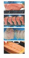 Trancheur multi-angle automatique, pour seins de poulet, de saumon et de poisson fumé