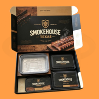 Nouvelle boîte à lunch portable pliable et recyclable avec barbecue au charbon intégré et fermeture magnétique