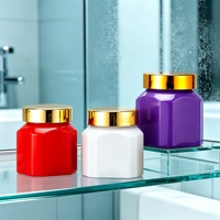 Pot à capsules de couleur unie de haute qualité de 70 ml avec couvercle en métal aluminium pour le stockage en apothécairie avec couvercle en plastique côtelé