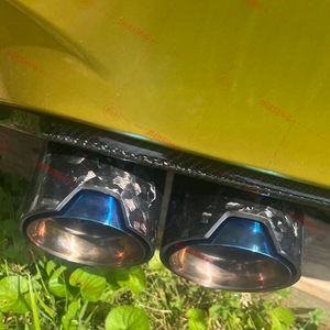 Наконечники выхлопных труб JHRSING для BMW M2 F87/M3 F80/M4 F82-F83 <span class=keywords><strong>M</strong></span> Performance, из кованого карбона и нержавеющей стали - Product Image 4
