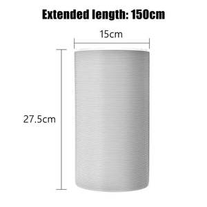 <span class=keywords><strong>Kit</strong></span> de joint de fenêtre de climatiseur Portable 1.5m tuyau d'échappement connecteur de 5.9 pouces raccord de climatisation en plastique manuel efficace - Product Image 4