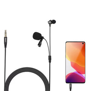 Microphone cravate professionnel Jmary MCR5, type <span class=keywords><strong>micro</strong></span> 3,5 mm pour téléphone portable, PC, caméra, <span class=keywords><strong>micro</strong></span> cravate pour voix professionnelle - Product Image 1