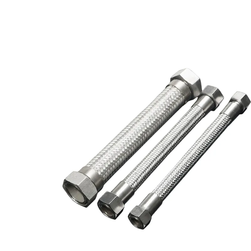 Customized Stainless Steel 304 Threaded Connection Flex Wire Braid Flexible Metal Hose Metal Bellows Flexible Metal Connector