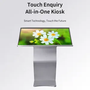 Self-service Kiosk LCD HD Touch Screen Table Price 42 Inch Touch Inquiry Machine For School
