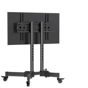व्यापक रूप से प्रयुक्त OEM ऊंचाई समायोज्य 360 डिग्री मोबाइल डिस्प्ले मेटल टीवी स्टैंड ट्रॉली ब्रैकेट मूवेबल टीवी स्टैंड