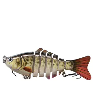 Color Bionic soft lure multi jointed fishing lure saltwater swing fishing bait easy to clean