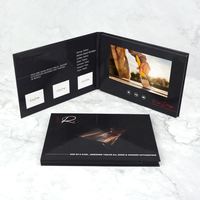 Nouveauté promotionnelle : Livre vidéo pour cadeau de mariage, cartes d'invitation de mariage avec écran LCD
