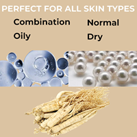 Crème hydratante pour le visage et le corps au collagène de perle d'or, à la glycérine, aux AHA, à la niacinamide, blanchissante, raffermissante, anti-âge, sans effets secondaires, 30 g