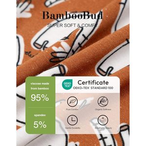 Ensemble de pyjama pour enfants BambooBud, 2 pièces, manches courtes, vêtements de nuit en rayonne pour garçons et filles, vêtements d'été, 2-7 ans - Product Image 4