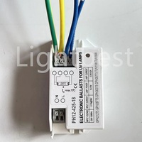 Balastro Electrónico Lightbest PH12-425-18 para Lámpara Germicida UVC T5 de 10W-16W, 254nm, Certificación CE, 220-240VAC, 1 Año de Garantía, PFC Activo