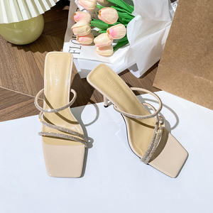 Sandales élégantes à talons fins pour femmes, style été 2026, chaussures à enfiler pour l'extérieur - Product Image 1