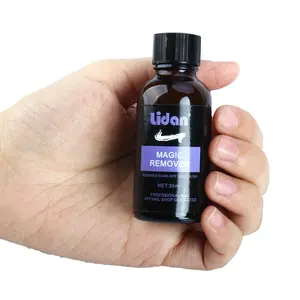 Lidan 30ml Magic Nail Remover Gel Function Nail polish Remover Liquid Cleaner Glass Bottle Varnish Nail Remover Cream