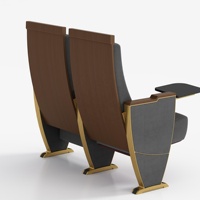 Chaise de salle de conférence moderne de haute qualité avec tablette d'écriture chaises de conférence confortables en tissu rembourré avec tables