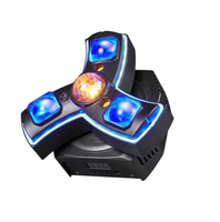 Luz Profesional de Efecto Estroboscópico Láser RGBW con Cabezal Móvil LED de 50W y Triple Brazo para DJ, Discoteca, Fiesta, Club, Escenario, Control DMX512