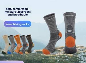 Calcetines de Punto de Lana Merino Cálidos para Otoño e Invierno, Antideslizantes, Transpirables, para Senderismo, Deportes, Escalada en <span class=keywords><strong>Roca</strong></span>, Venta al por Mayor - Product Image 2