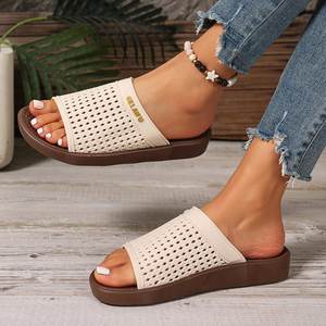 Tongs pour femmes grandes tailles, mode toutes saisons, <span class=keywords><strong>semelle</strong></span> ultra légère antidérapante, vente directe d'usine, cuir véritable, extérieur - Product Image 3