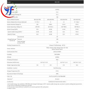 Deye batterie al litio Lon Se-G5.1Pro-B lifepo4 illuminato Ge-F60-50Kw ibrido M. Rw-M5.3 batteria Kwh (51.2V 80A 5.32 Kwh) - Product Image 3