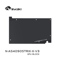 Bykski N-AS4090STRIX-X-V3 Blok Pendingin Air Kartu Grafis Konstruksi Logam Penuh untuk Pendinginan Cair 4090 RTX