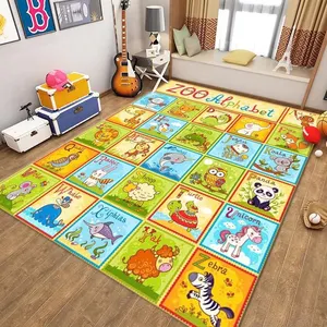 HJ ילדים של קריקטורה רצפת מחצלת משחקי שטיח חדר ילד שטיח
