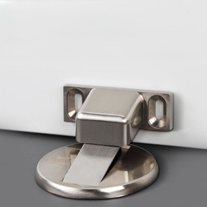 Butée de <span class=keywords><strong>porte</strong></span> <span class=keywords><strong>magnétique</strong></span> invisible en acier inoxydable, sans perçage, pour usage domestique et hôtelier, anti-collision, forte adhérence - Product Image 2