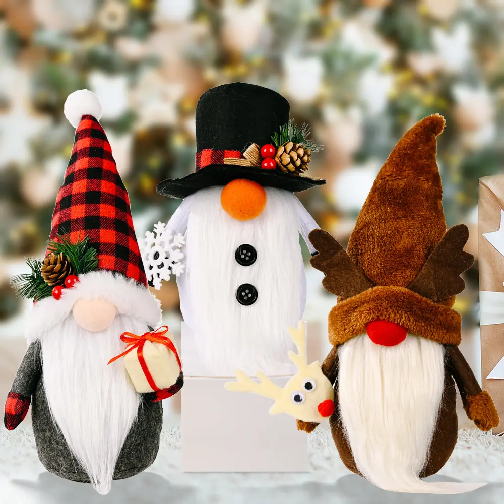 ตุ๊กตาโนมคริสมาสต์,เครื่องประดับคริสมาสต์ Gnome จากสวีเดนสำหรับตกแต่งบ้านปาร์ตี้คริสต์มาส