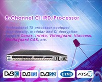 Dibvision Catv Headend CIIRD DVB-T2 ISDB-T pour récepteur satellite avec 8 emplacements CI, prise en charge BISS, carte Conax Cam