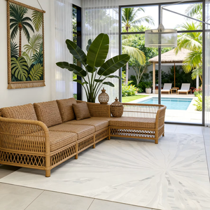 Alfombra de Diseño Abstracto Personalizada de Fábrica, Tejida con Tecnología Wilton, para Uso en Hoteles y Hogares - Product Image 1