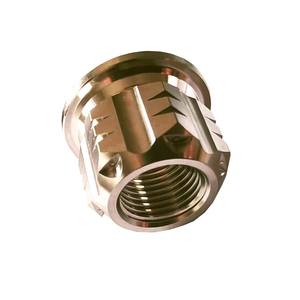 Tùy biến M12 GR5 Titan mặt bích Nut CNC Titan mặt bích Nut cho xe máy - Product Image 2