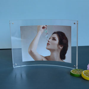 Marco de fotos con imán acrílico para soporte de imagen, logotipo personalizado, marco de fotos con espejo mágico, serigrafía, impresión UV, 2 colores - Product Image 3