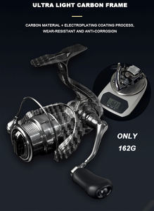 162G Marco de carbono ultraligero Ultra suave 5,2: 1 Carrete giratorio <span class=keywords><strong>Ares</strong></span> de agua complejo - Product Image 4