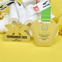 Médaille de récompense personnalisée OEM ODM en émail souple 2D 3D avec impression UV pour le karaté, le cyclisme, l'excellence académique et les championnats