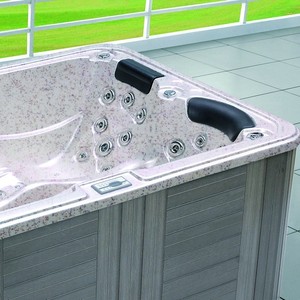 Kamalu 2 personas al aire libre Spa Bañera de hidromasaje con ducha al aire libre para relajarse en la naturaleza - Product Image 4