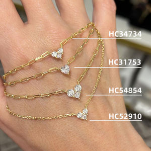 Collar Clásico y Delicado de Plata 925 con Corazón y Tres Piedras de Zirconia Estilo Clip - Product Image 6