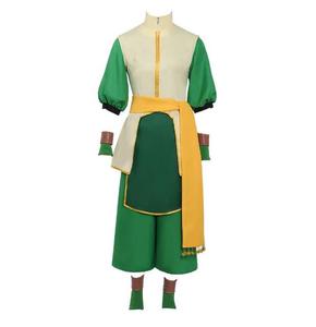 Costume de fête d'Halloween Ecowalson, <span class=keywords><strong>Avatar</strong></span> le dernier maître de l'air, Toph Bengfang, costume de cosplay, veste, pantalon, tenues pour adultes - Product Image 2