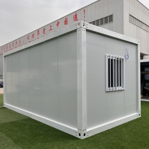 Garage Container Moderno 20-40ft: Carport Prefabbricato in Acciaio, Tettoia per Parcheggio Multi-Veicolo, Magazzino Modulare per 2-4 Auto - Product Image 1