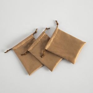 Sac en suède, sac à bijoux, emballage à cordon, sac porte-bonheur en velours brocart, personnalisable avec logo - Product Image 4