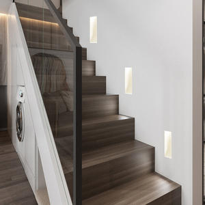 Applique <span class=keywords><strong>de</strong></span> <span class=keywords><strong>fond</strong></span> LED minimaliste pour salon chambre Villa couloir coin escalier encastré plâtre applique murale - Product Image 2