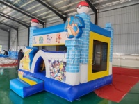 Château gonflable Pikachu en PVC de 0,55 mm certifié CE, équipement de terrain de jeu gonflable commercial pour les fêtes d'enfants et la location commerciale