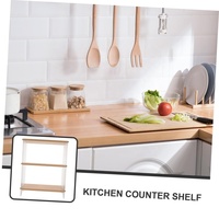 Multi-functionele aanrechtblad organizer, stijlvol acryl en opbergrek voor keuken, badkamer en make-up, houdt bekers netjes op hun plaats