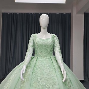 Lsany217 Green Quinceanera Dresses Ball Gown <b>Sweet</b> 16 Vestidos De 15 Anos Applique Lace Tulle Birthday Jancember - Product Image 3